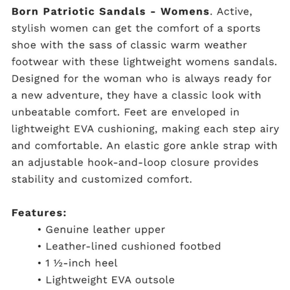 Born Red Sandals - Picture 2 of 7